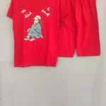 تیشرت شلوارک دخترانه طرح BeKind کد 2898 - تصویر 4