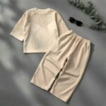 تیشرت شلوار گلدوزی باروک کد 2959 - Image 4