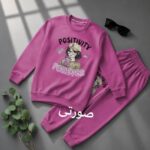 ست بلوز شلوار دخترانه طرح positvity کد 2982 - Image 3